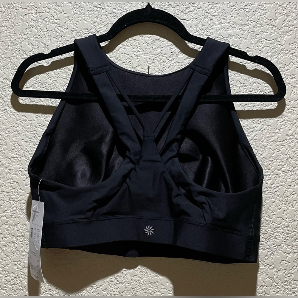 NWT Athleta Flex Space Sports Bra in Black Size M D-DD - Picture 5 of 9